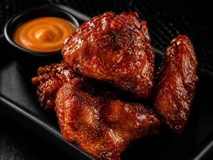 4 crispy chicken wings with your choice of flavour from Mama's Wings