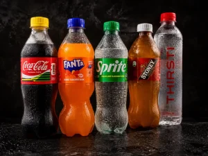 Refreshing soft drinks available at Mama's Wings