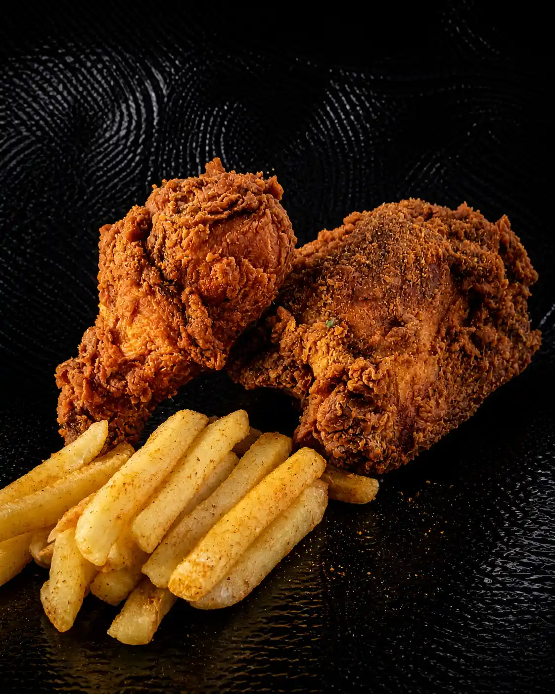 2 pieces of crispy chicken available in any Mama's Wings flavor and served with hand-cut chips